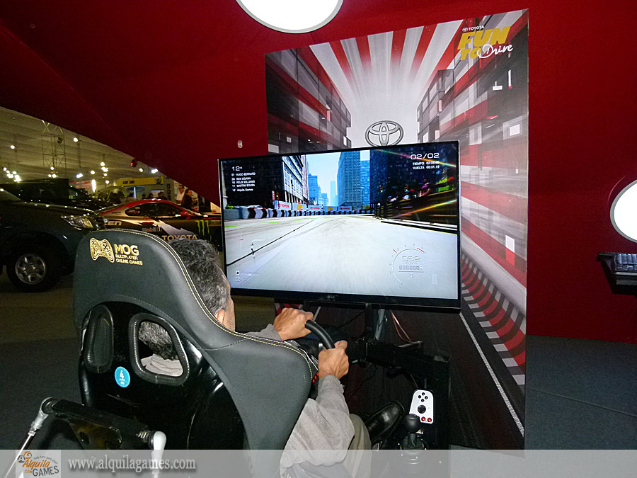 Simulador de Autos PRO 4D con movimiento MotorShow 2014