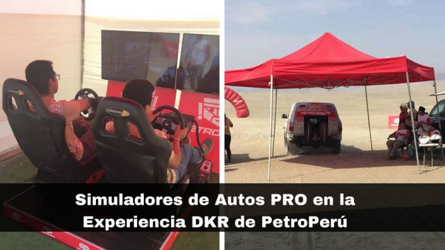 Simuladores de Autos PRO en Experiencia DKR Petroperu