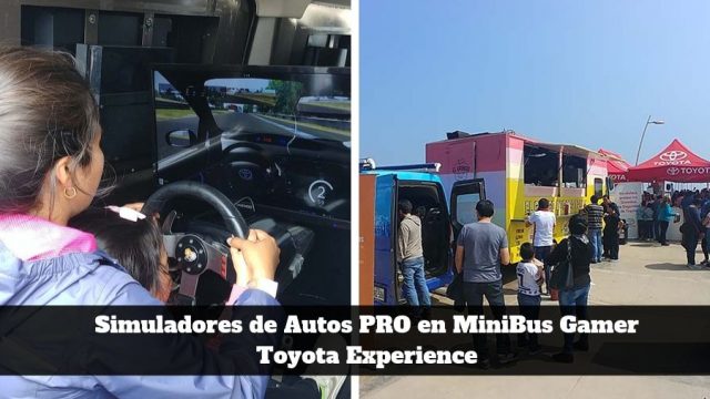 Simuladores de Autos PRO con MiniBus Gamer en Toyota Experience